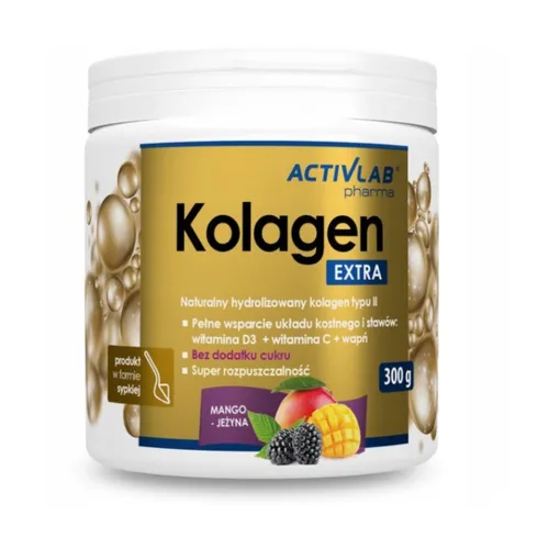 Activlab Kolagen Extra, mango-jeżyna, 300 g
