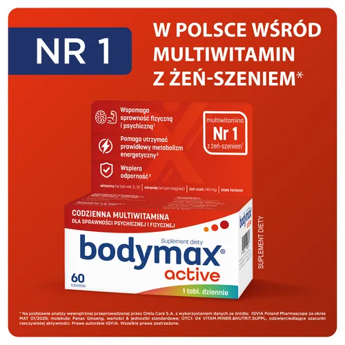 Bodymax Active, 60 tabletek