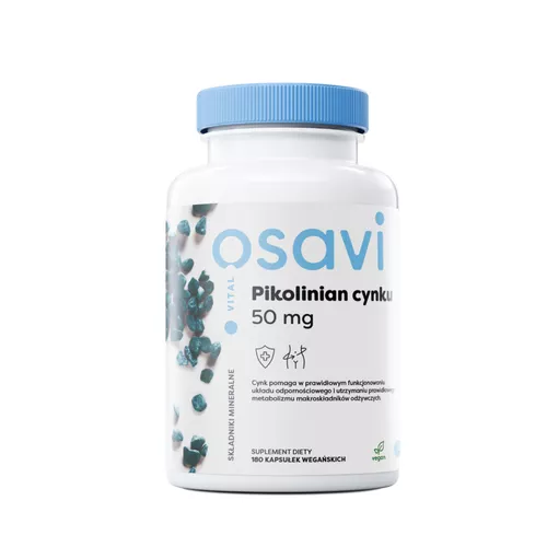 Osavi Pikolinian Cynku 50 mg, 180 kapsułek
