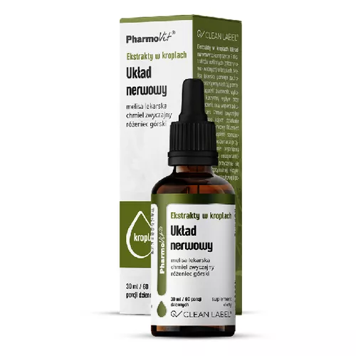 PharmoVit Ekstrakty w kroplach Układ nerwowy, 30 ml