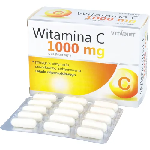 VITADIET - witamina C 1000 mg, 60 kapsułek