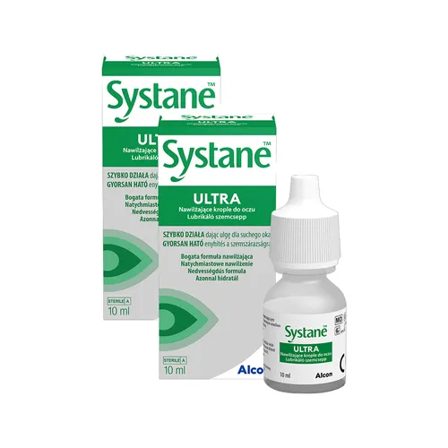 Zestaw 2x Systane ULTRA - nawilżające krople do oczu, 10 ml
