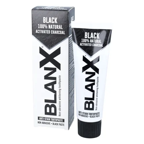 BlanX Black - wybielająca czarna pasta do zębów z węglem aktywnym, 75 ml
