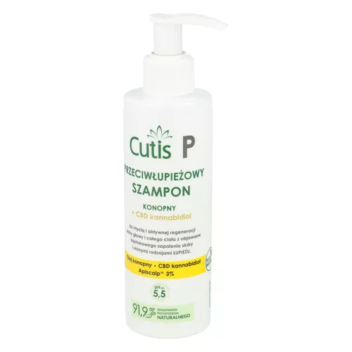 Cutis P - przeciwłupieżowy, szampon konopny + CBD, 150 ml