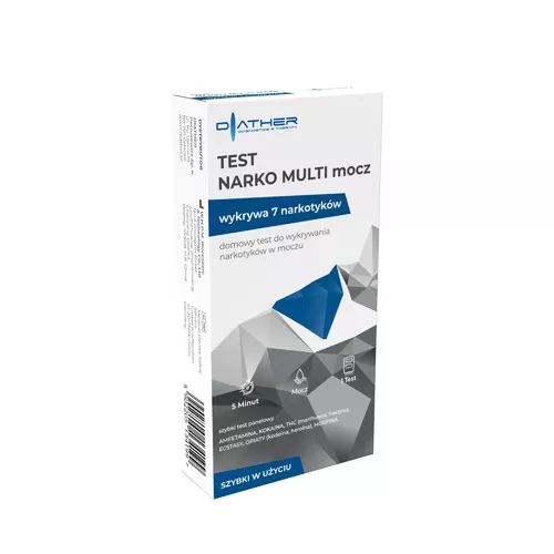 DIATHER - jednorazowy, multi test narkotykowy z moczu, 1 sztuka