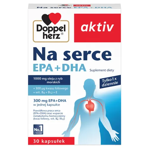 Doppelherz Aktiv na serce EPA+DHA, 30 kapsułek