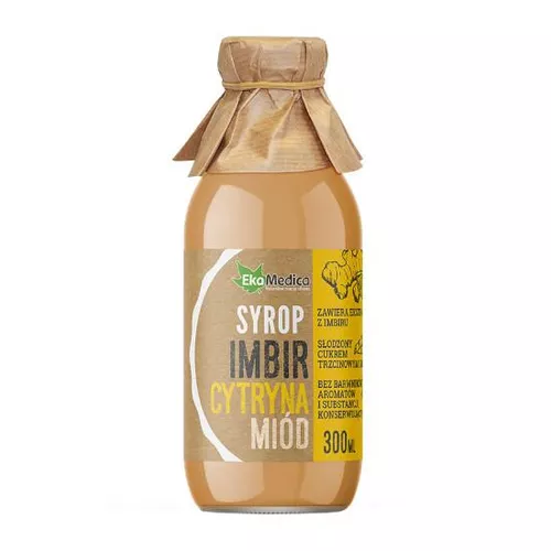 EkaMedica syrop imbir, cytryna i miód, 300 ml