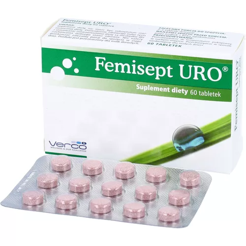Femisept URO - bezpieczna ochrona układu moczowego, 60 tabletek
