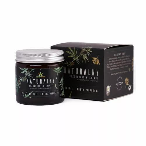 HEMPKING - naturalny dezodorant konopny dla mężczyzn z CBD i miętą pieprzową, 65 g