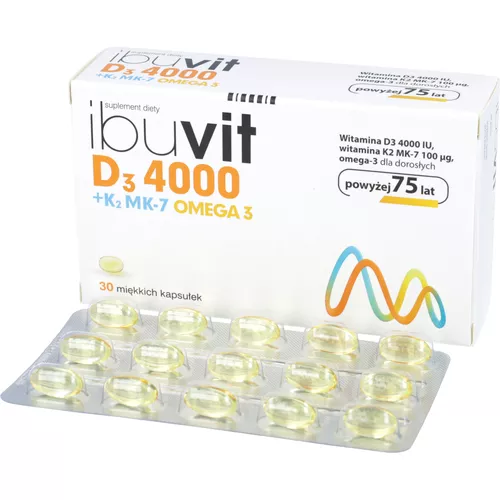 Ibuvit D3 4000+K2 MK-7 Omega-3, 30 kapsułek