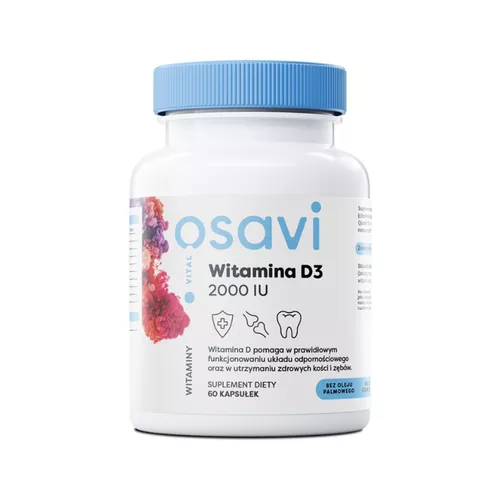 Osavi Witamina D3 2000 IU, 60 kapsułek