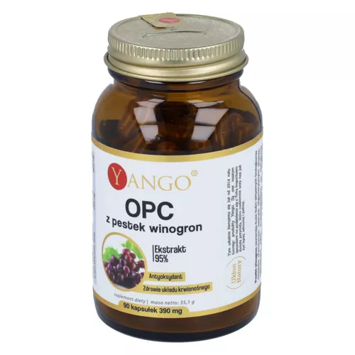 Yango OPC z pestek winogron, 90 kapsułek