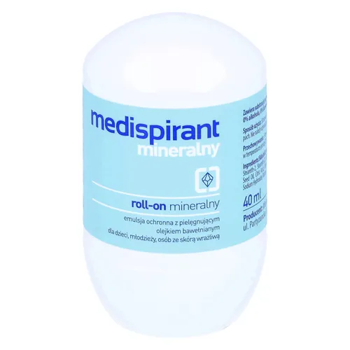 medispirant - mineralny roll-on, ochrona przed potem, 40 ml