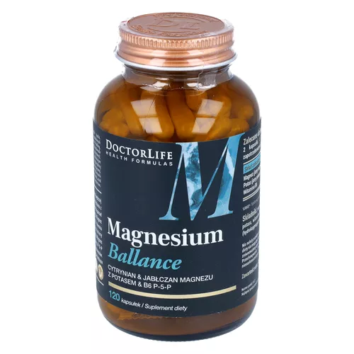 Doctor Life Magnesium Ballance + B6, 120 kapsułek