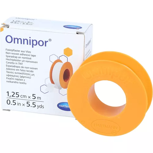 Hartmann - plaster OMNIPOR (1.25 cmx5m) włókninowy na kółku, 1 sztuka