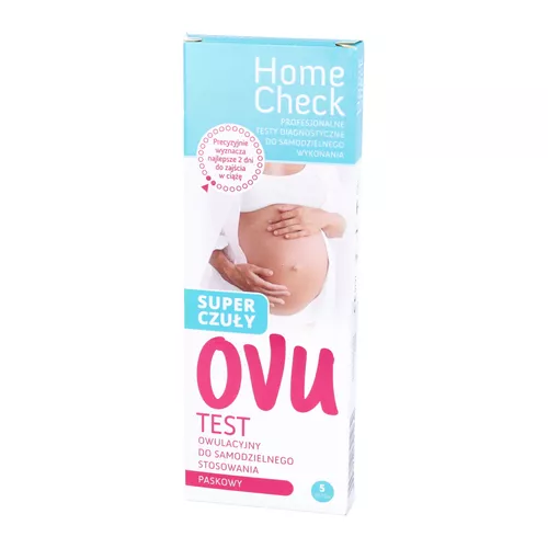 Milapharm - paskowy test owulacyjny OVU, super czuły LH, 5 sztuk