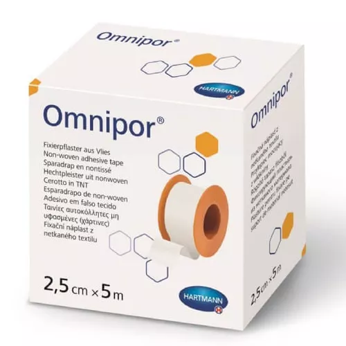 Omnipor - przylepiec włókninowy, hipoalergiczny, 2,5 cm x 5m, 1 sztuka
