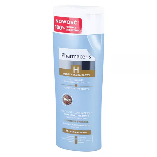 Pharmaceris H-PURIN SPECIAL - specjalistyczny szampon przeciwłupieżowy, łupież suchy i tłusty, 250 ml