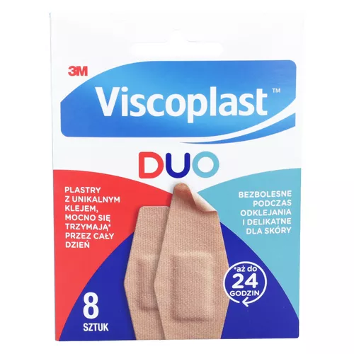 Viscoplast DUO - plastry w dwóch rozmiarach, 8 sztuk