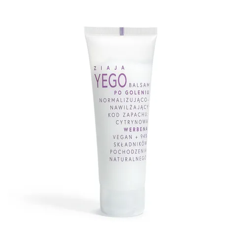 ziaja yego - balsam po goleniu normalizująco-nawilżający, kod zapachu: cytrynowa werbena, 80 ml