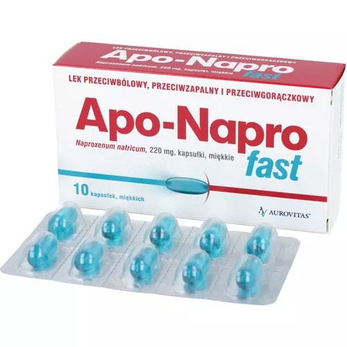Apo-Napro Fast 220 mg, 10 kapsułek miękkich