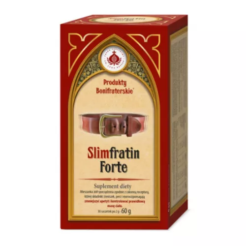 Produkty Bonifraterskie Slimfratin Forte, mieszanka ziołowa na prawidłowe trawienie, 30 saszetek