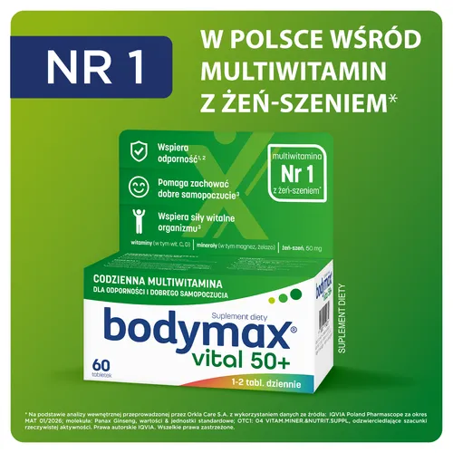 Bodymax 50+ Vital, 60 tabletek