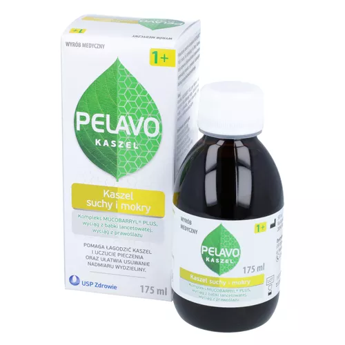 PELAVO Kaszel, syrop na kaszel suchy i mokry, 175 ml