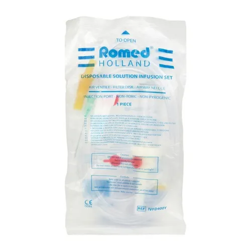 Romed - przyrząd do przetaczania płynów infuzyjnych z igłą, 1 sztuka