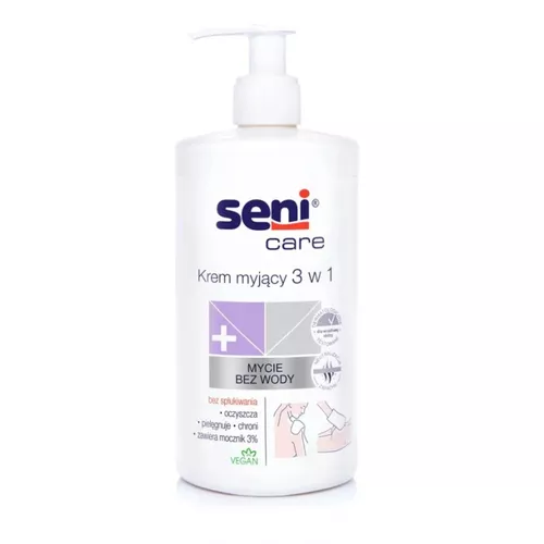 Seni Care - krem myjący 3w1, 3% mocznik, 1000 ml