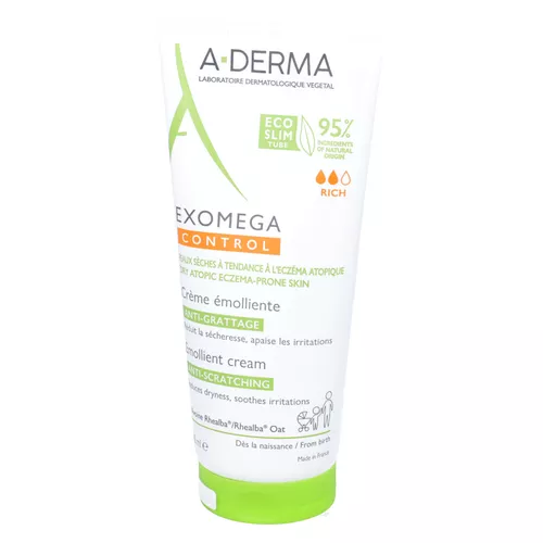 A-Derma Exomega Control - krem emolient pielęgnujący skórę atopową suchą i swędzącą, 200 ml
