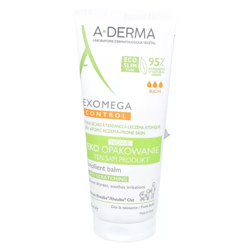 A-Derma Exomega Control - łagodzący balsam emolientowy do skóry suchej, 200 ml