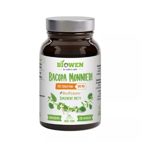 Biowen Bacopa Monnieri 300 mg, 120 kapsułek