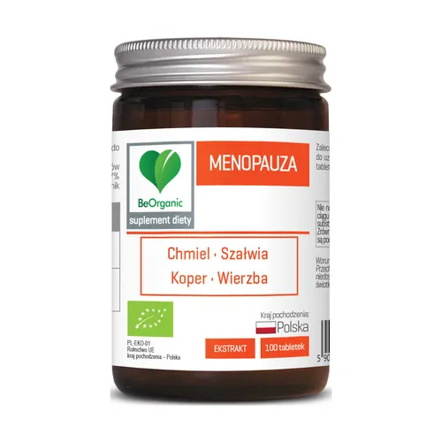 BeOrganic Menopauza, 100 tabletek