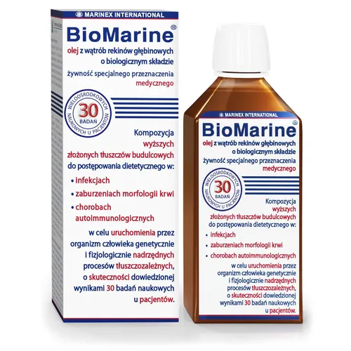 BioMarine - olej z wątroby rekinów głębinowych, płyn, 100 ml