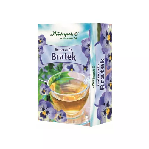 Herbapol Kraków Herbatka fix, Bratek, wspomaga detoksykację, 20 saszetek