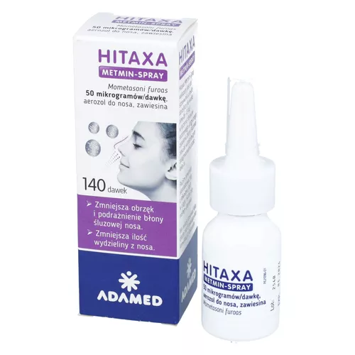 Hitaxa Metmin-Spray 50 mcg/dawkę, aerozol do nosa, 140 dawek