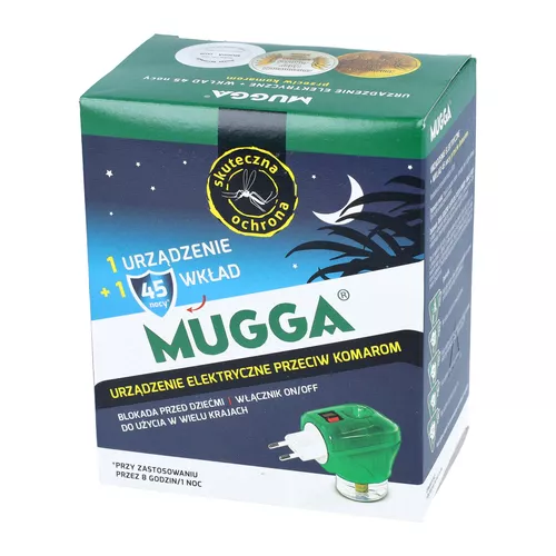 MUGGA Electro - urządzenie elektryczne przeciw komarom + wkład, 35 ml