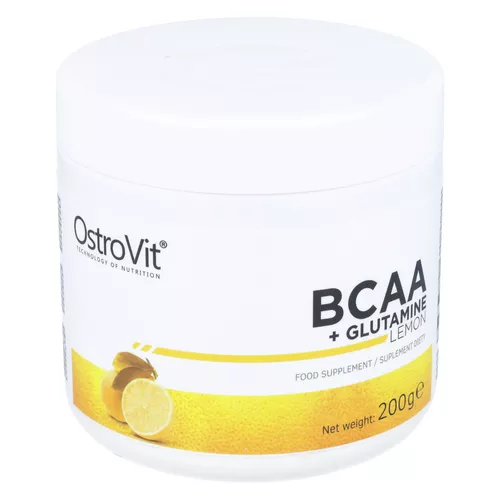 OstroVit BCAA+Glutamine, smak cytrynowy, 200 g