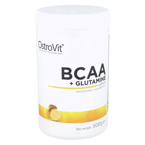 OstroVit BCAA+Glutamine, smak cytrynowy, 500 g