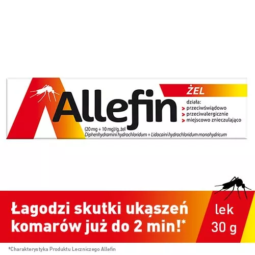 Allefin (20 mg + 10 mg)/g, 30 g