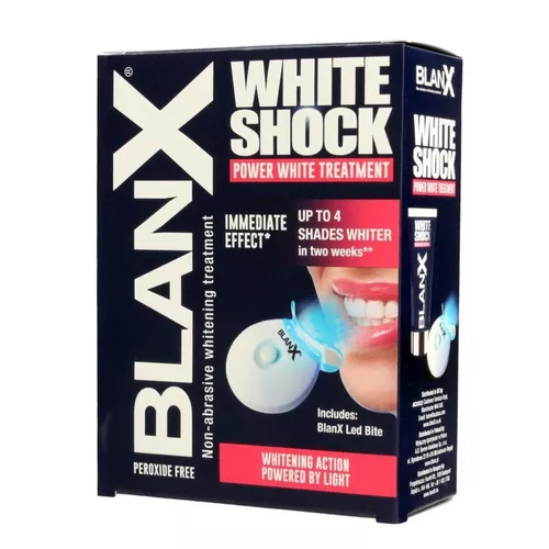 BLANX White Shock - intensywny system wybielający z Blanx Led Bite, 50 ml