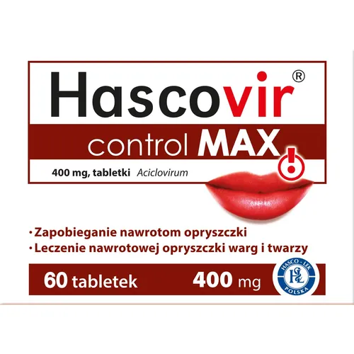 Hascovir Control MAX 400 mg, 60 tabletek