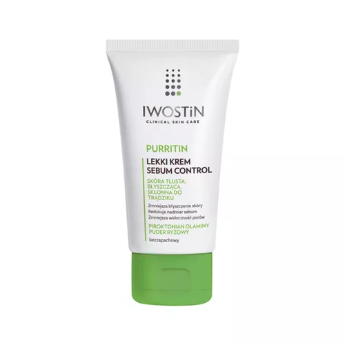 IWOSTIN Purritin - seboregulujący, lekki krem do twarzy, 60 ml