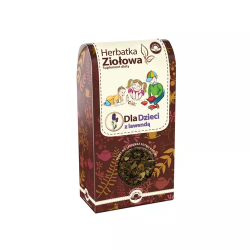 Natura Wita - herbatka ziołowa z lawendą, Dla dzieci, wspomaga trawienie i zmniejsza kolki, 80 g