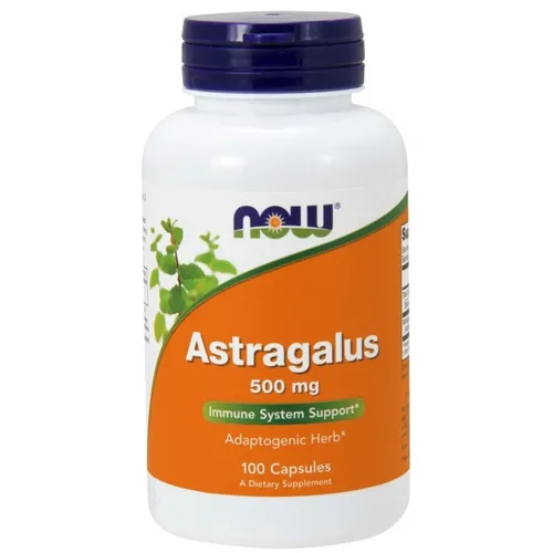 NOW FOODS Astragalus, uzupełnienie codziennej diety i utrzymanie zdrowego trybu życia, 100 kapsułek