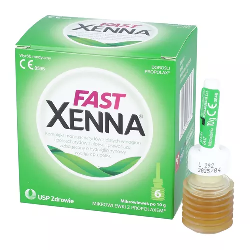 Xenna Fast - środek przeczyszczający, 6 mikrowlewek