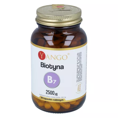 Yango Biotyna (witamina B7) 2500 µg, 90 kapsułek