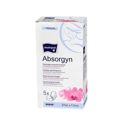 Absorgyn - podkłady ginekologiczne jednorazowe 27x7,5 cm, jałowe, 10 sztuk