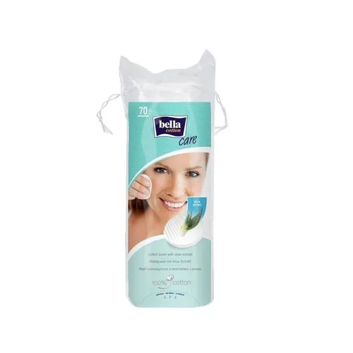 Bella Cotton Care - płatki kosmetyczne z aloesem, 70 sztuk